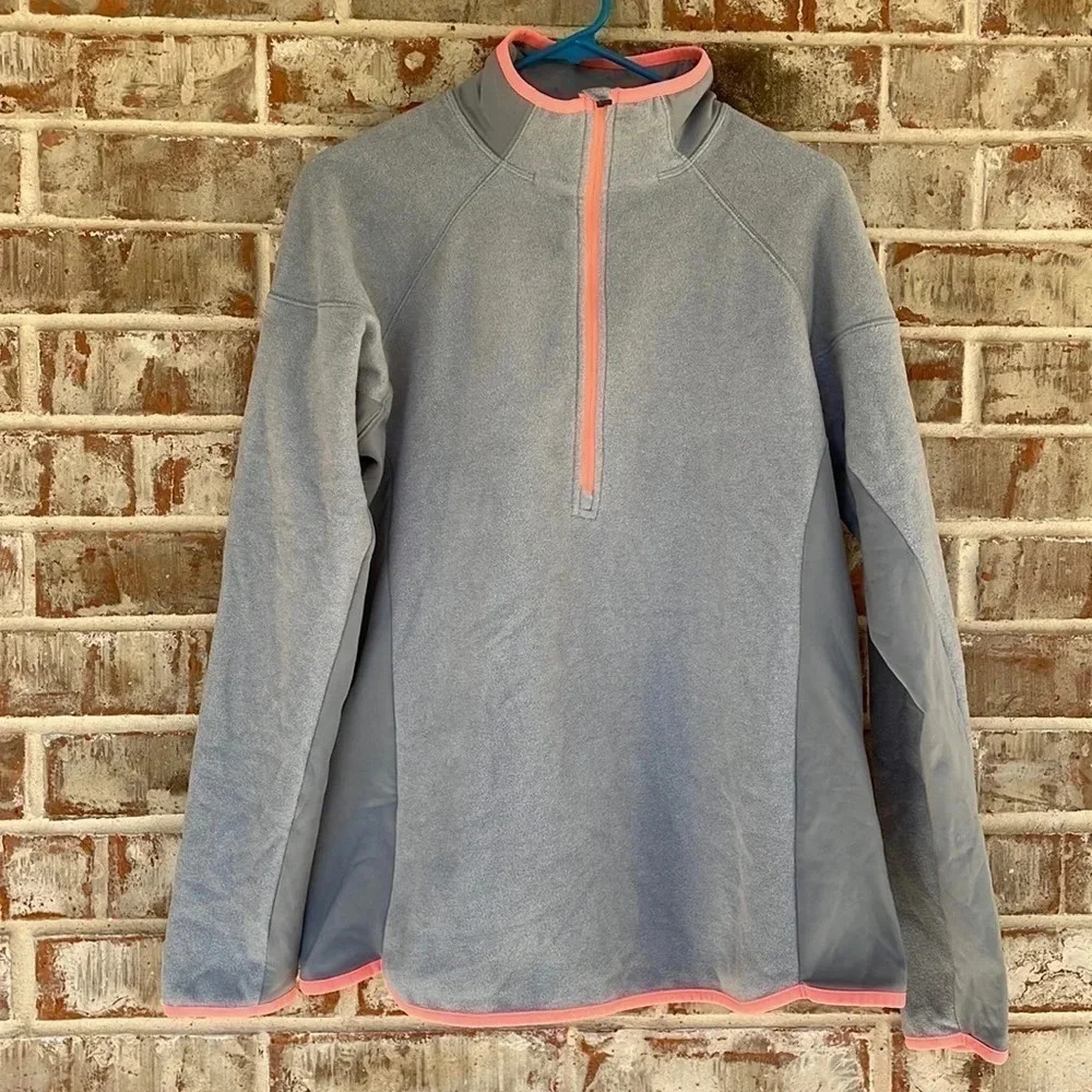 Columbia Omni-Wick Gray Fleece Quarter Zip Pull Over Jacket‎